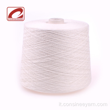 MOQ1kg 2 / 28Nm 85% cotone 15% filato misto cashmere